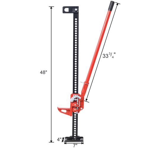 48 inch 7000 lbs Capacity Red Farm Jack F520