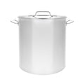 40QT Polished Stainless Steel Stock Pot with Lid N5728