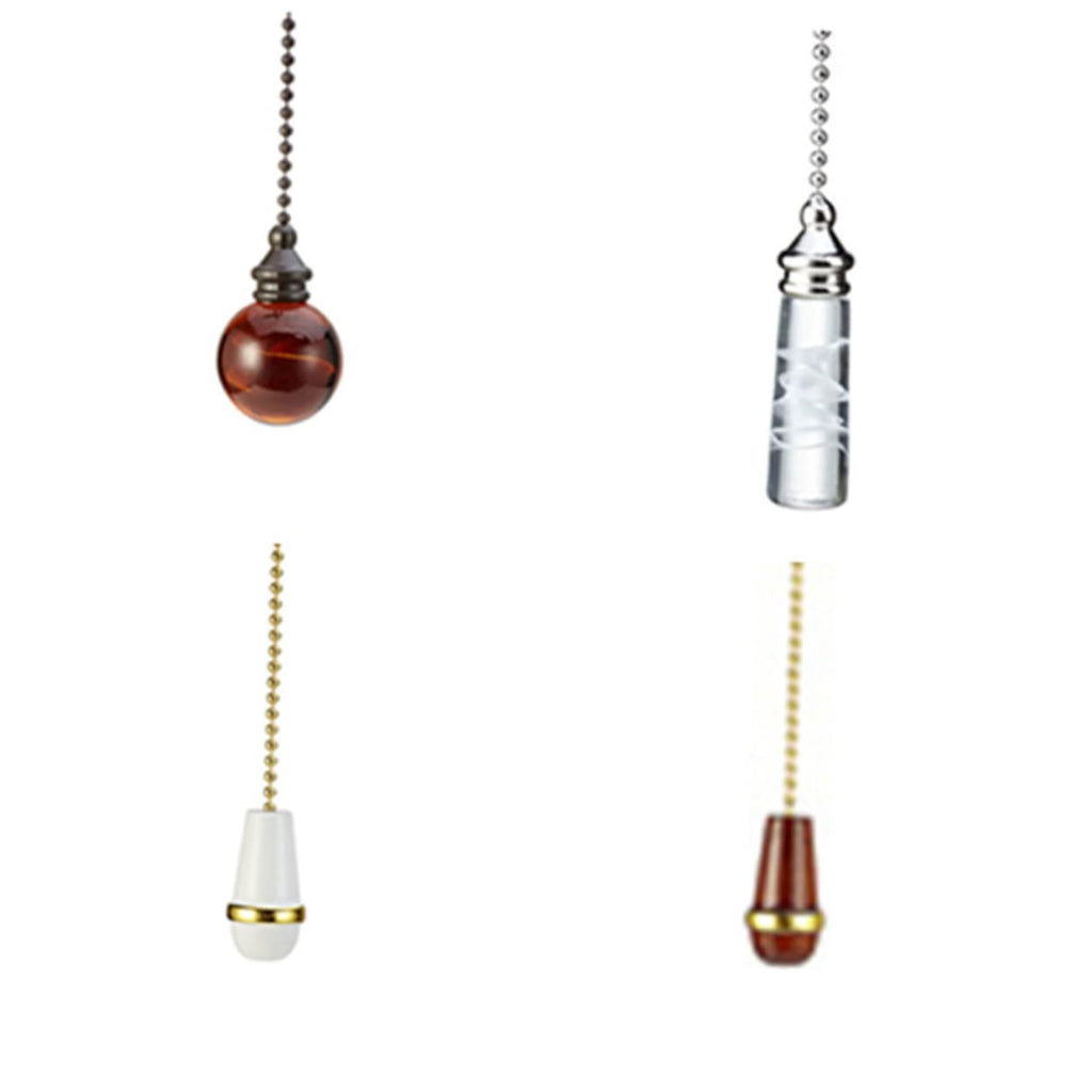 Glass Ball Chain Pendant Ornament 2 Pcs R4383