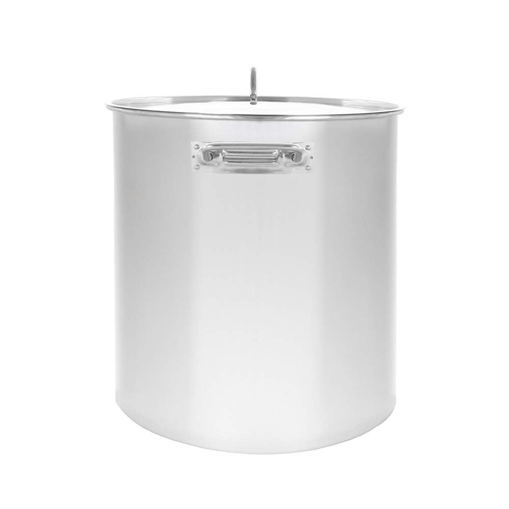 40QT Polished Stainless Steel Stock Pot with Lid N5728