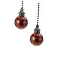 Glass Ball Chain Pendant Ornament 2 Pcs R4383