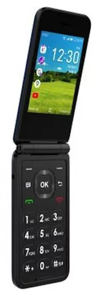 Prepaid 4G LTE Flip Phone, 2MP Camera, Android, Classic Navy J7897
