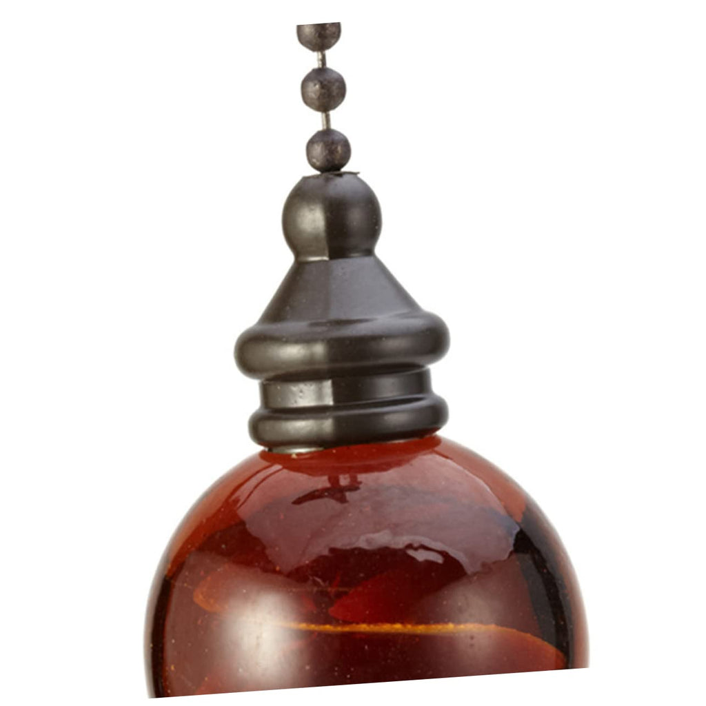 Glass Ball Chain Pendant Ornament 2 Pcs R4383