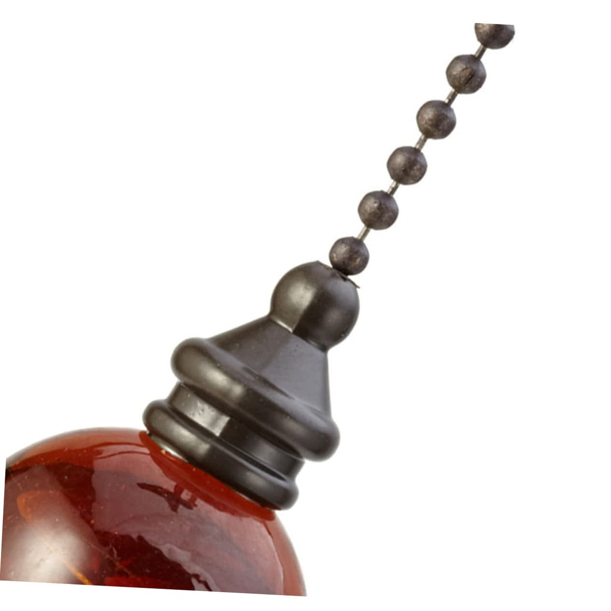 Glass Ball Chain Pendant Ornament 2 Pcs R4383