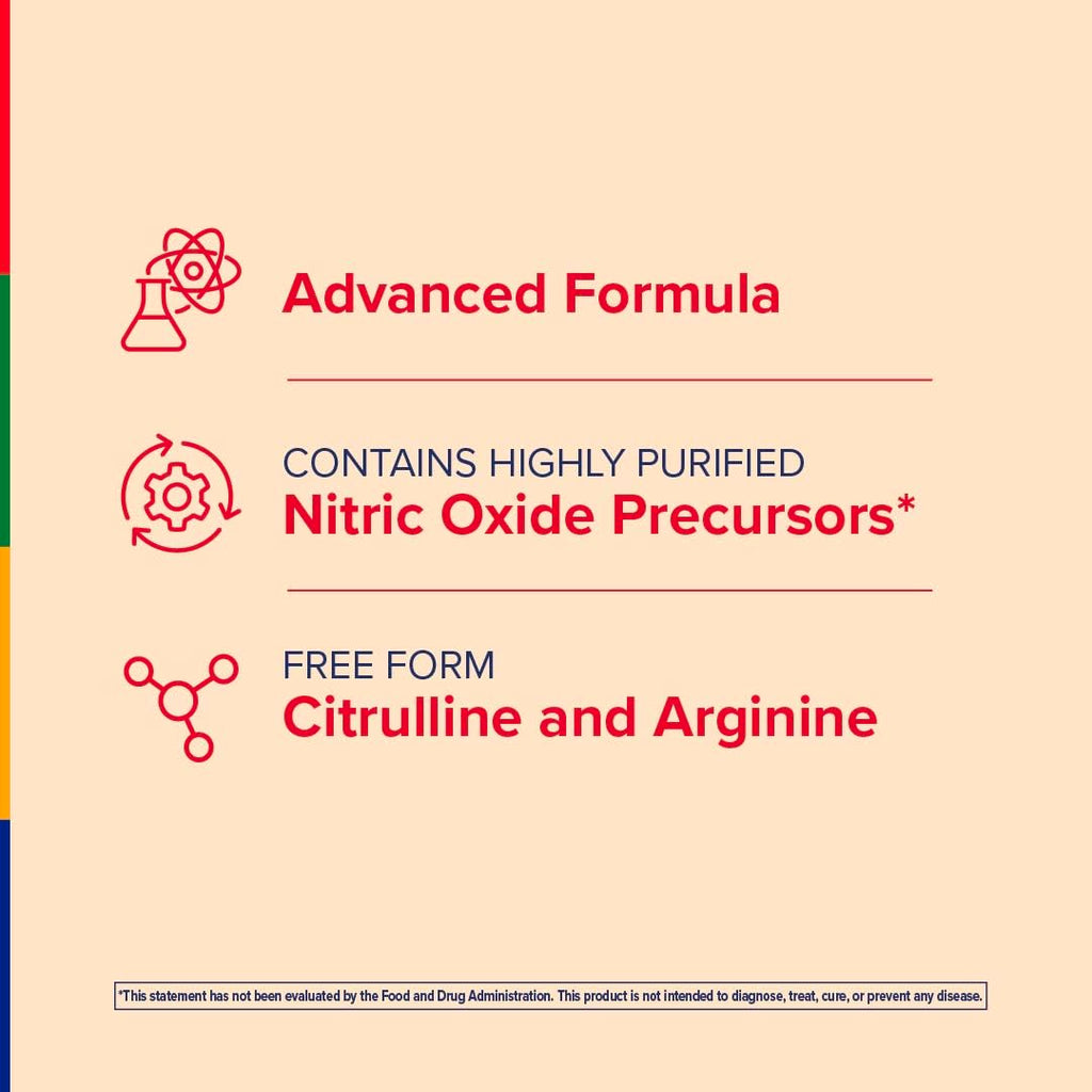 Nitric Oxide Supplement 120 Capsules with L-Citrulline and L-Arginine L630