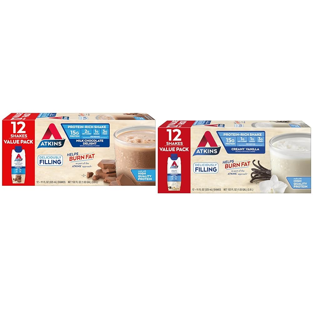 Milk Chocolate Vanilla Protein Shake, 15g Protein, 2g Net Carb D155162