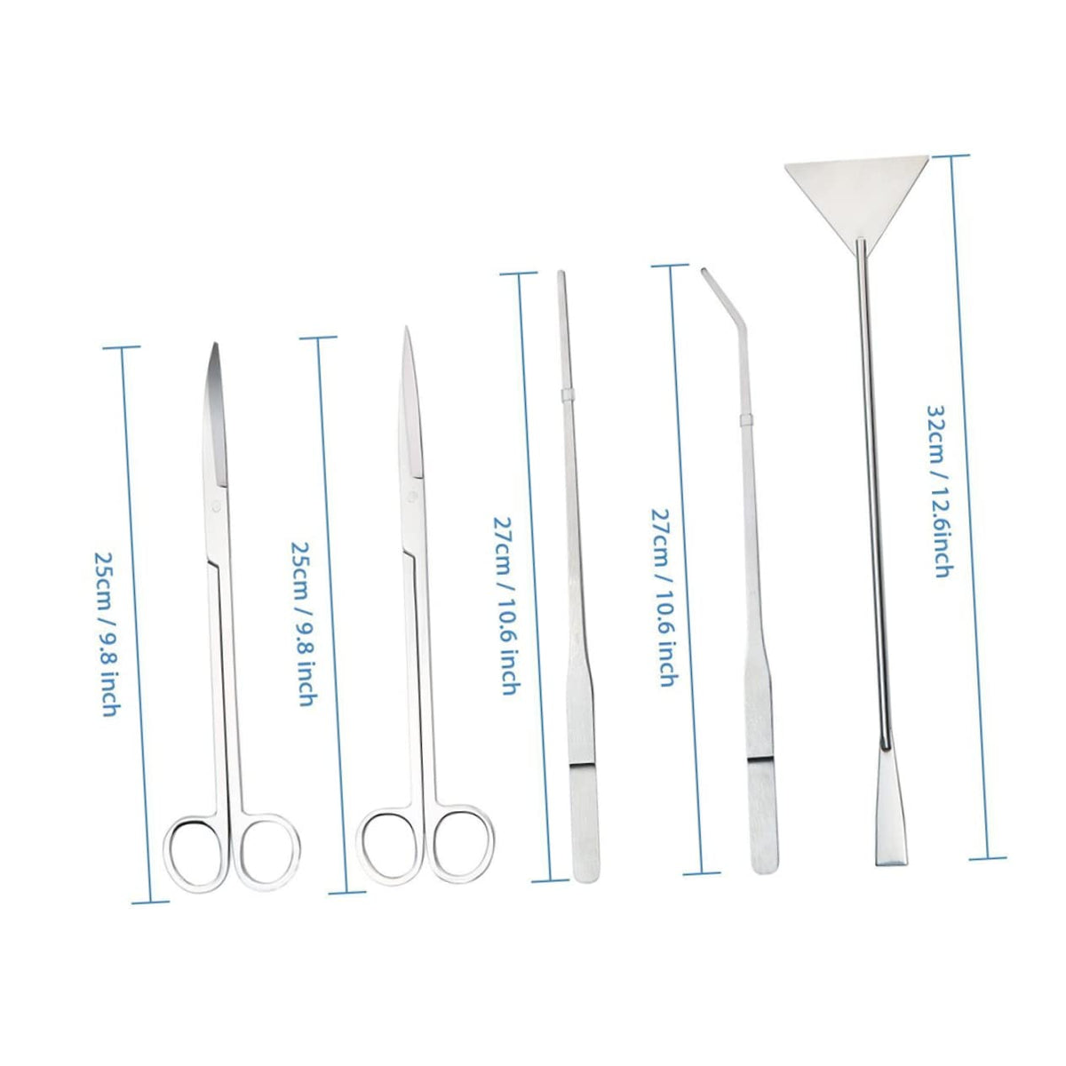 5 in 1 Stainless Steel Aquarium Aquascaping Kit E163