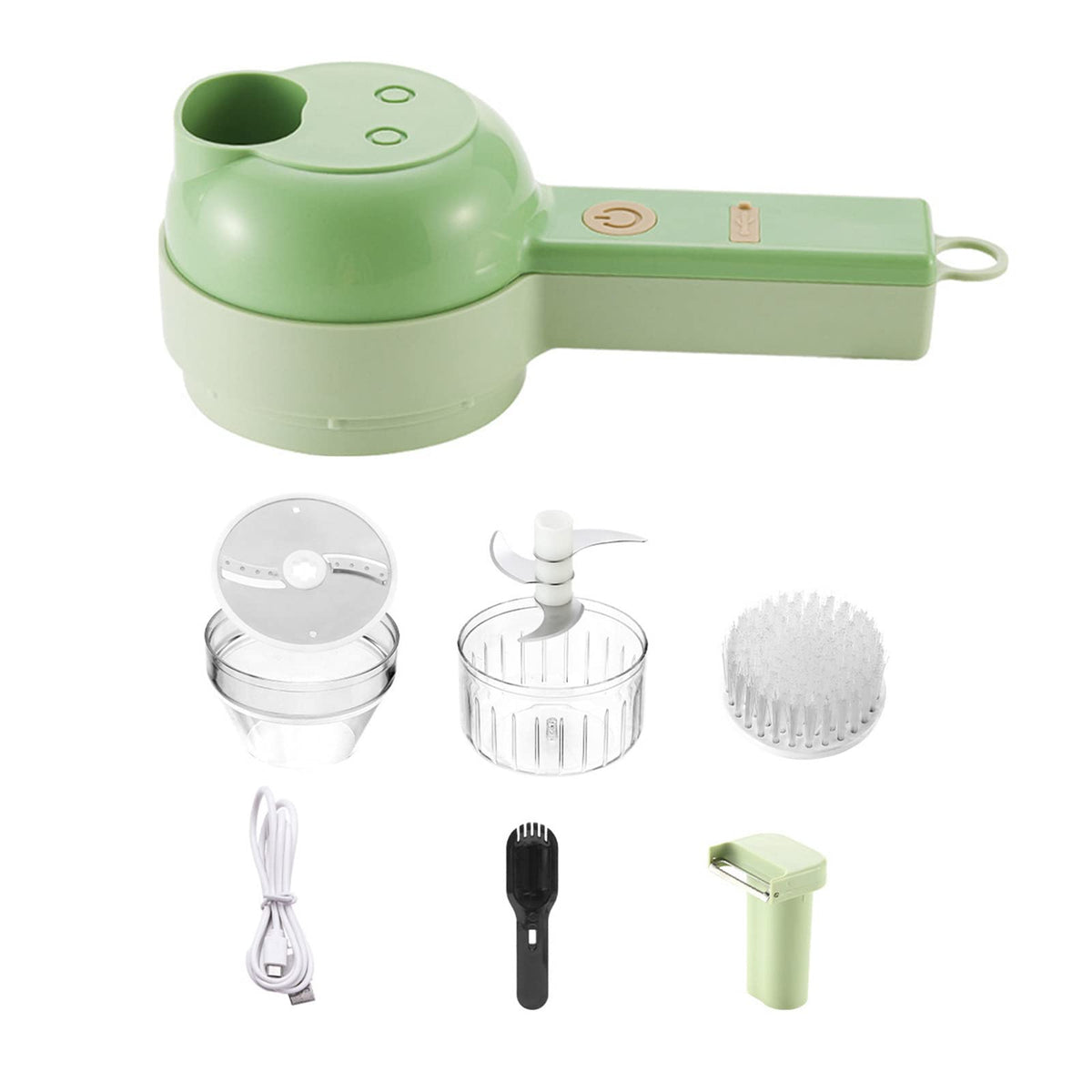 4 in 1 Handheld Electric Vegetable Cutter Set X202