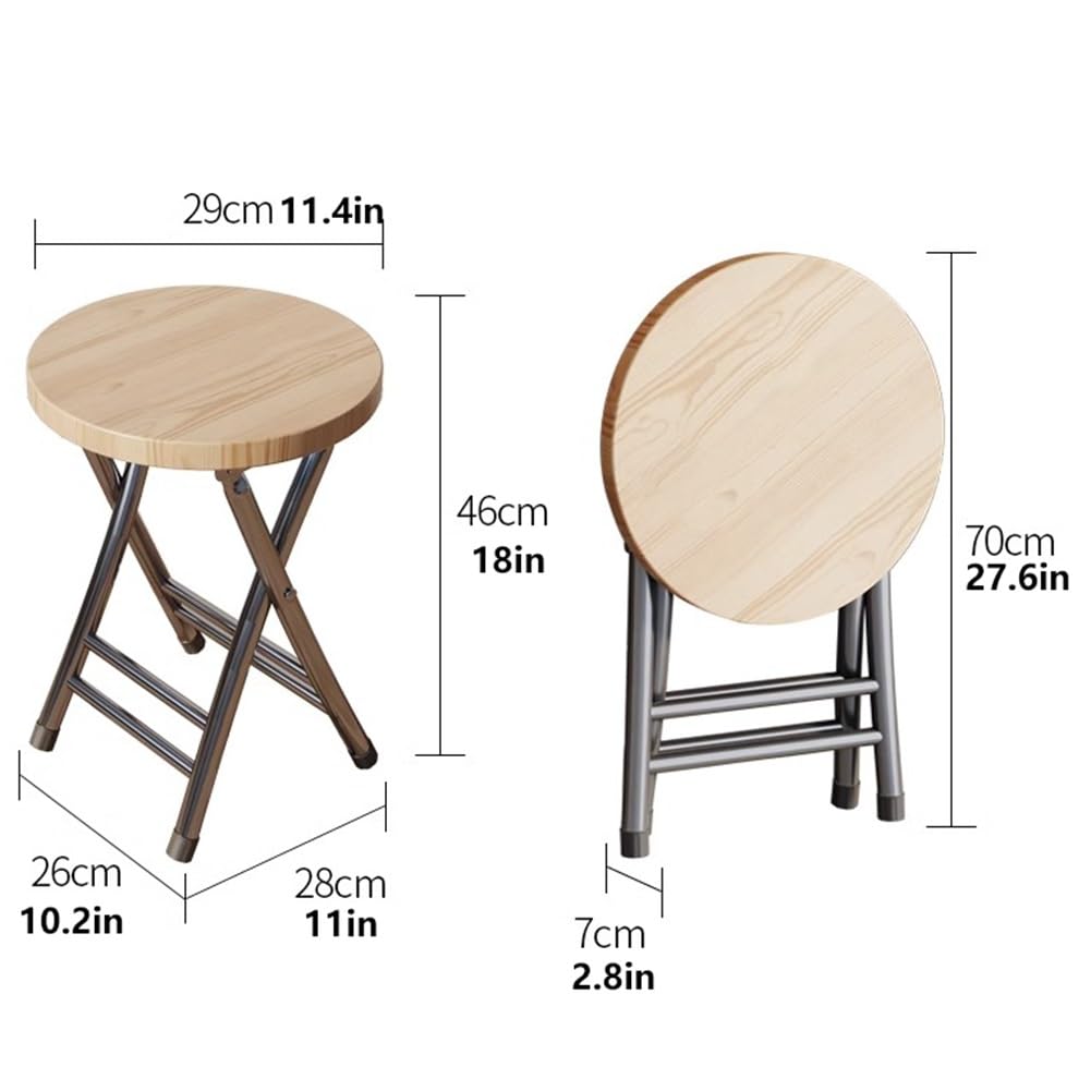 18 Inch Black Folding Stool 330 Lbs Capacity S78890