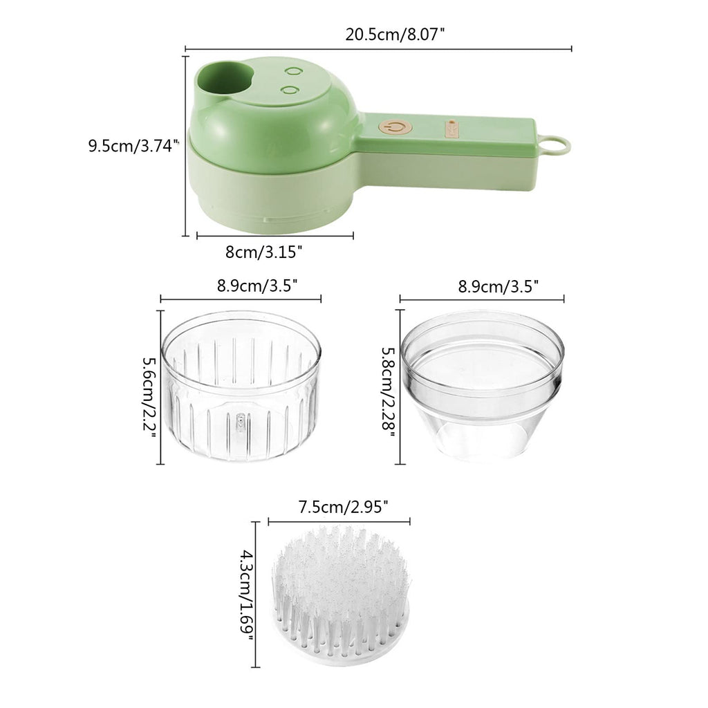 4 in 1 Handheld Electric Vegetable Cutter Set X202