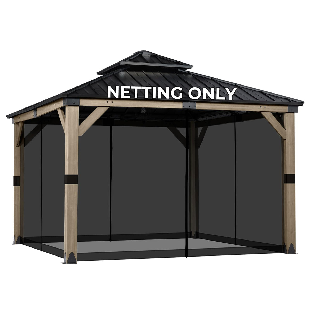 10'x10' 4-Panel Polyester Mesh Netting U96172