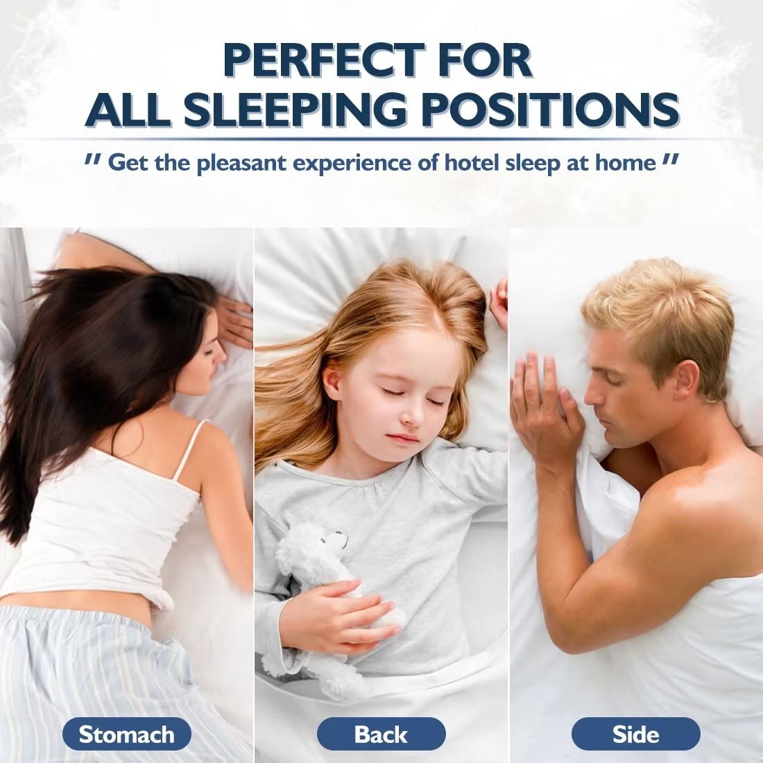 King Size Set of 2 Down Alternative Bed Pillows N496478
