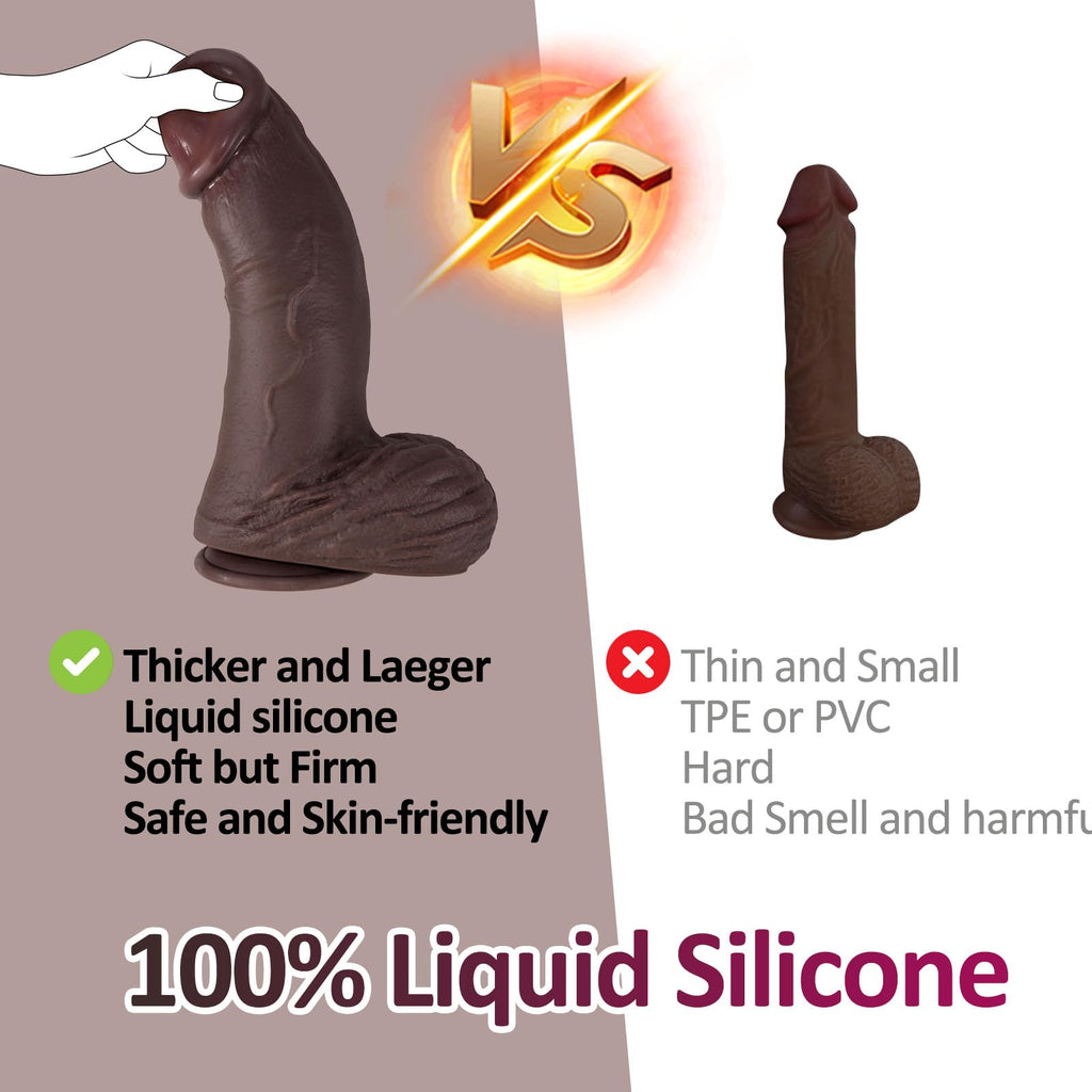 9.21 inch Black Silicone Dildo with Suction Cup G38288