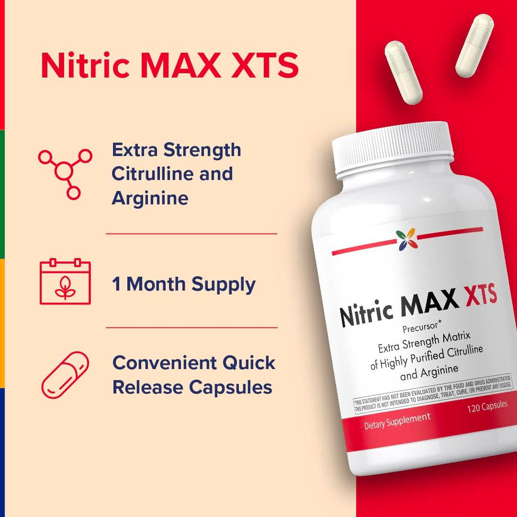Nitric Oxide Supplement 120 Capsules with L-Citrulline and L-Arginine L630