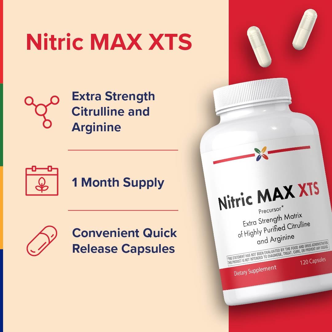 Nitric Oxide Supplement 120 Capsules with L-Citrulline and L-Arginine L630