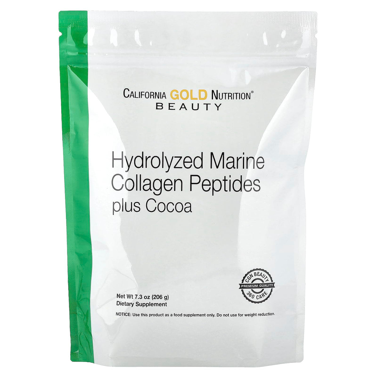 Hydrolyzed Marine Collagen Peptides with Cocoa, 7.3 oz S928