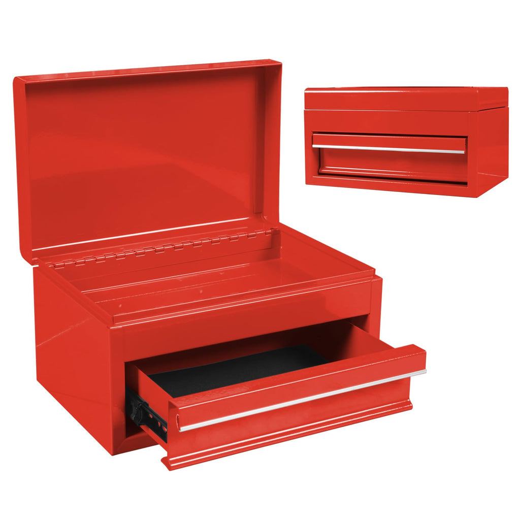 10" Mini Portable Steel Tool Box with Drawer V2927
