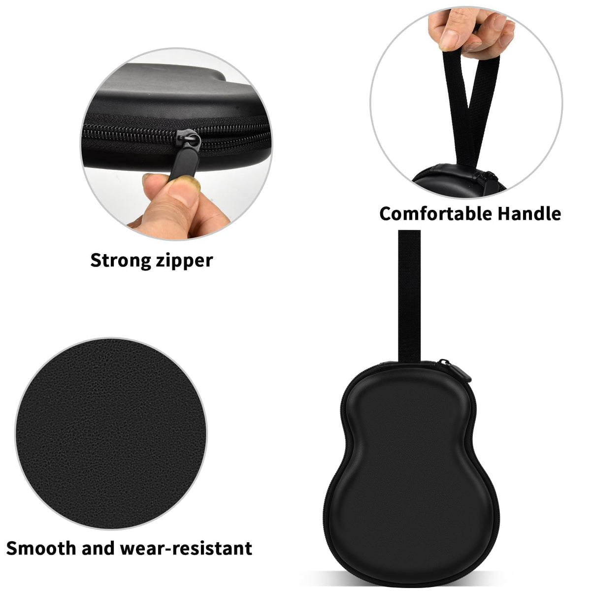 Guitar Pick Holder Case 63+ All Size Plectrums Storage Pouch D68081