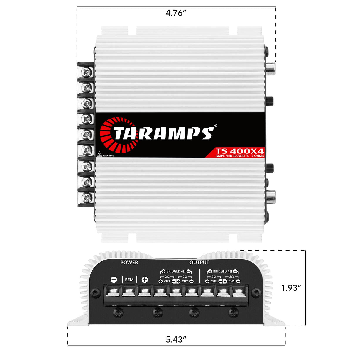 400 watts RMS 4 Channels Car Audio Amplifier O87737