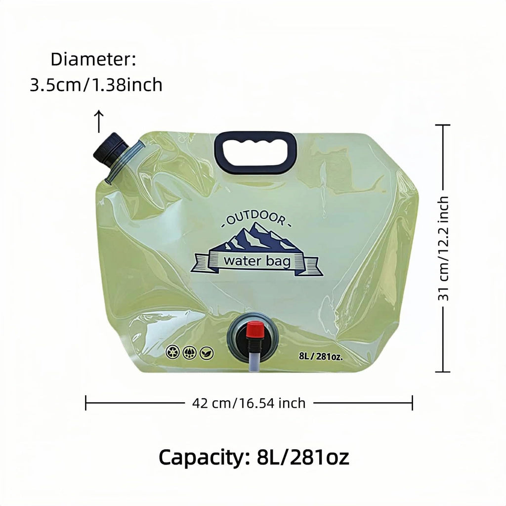 8L Collapsible BPA-Free Water Jug with Adjustable Faucet H10058