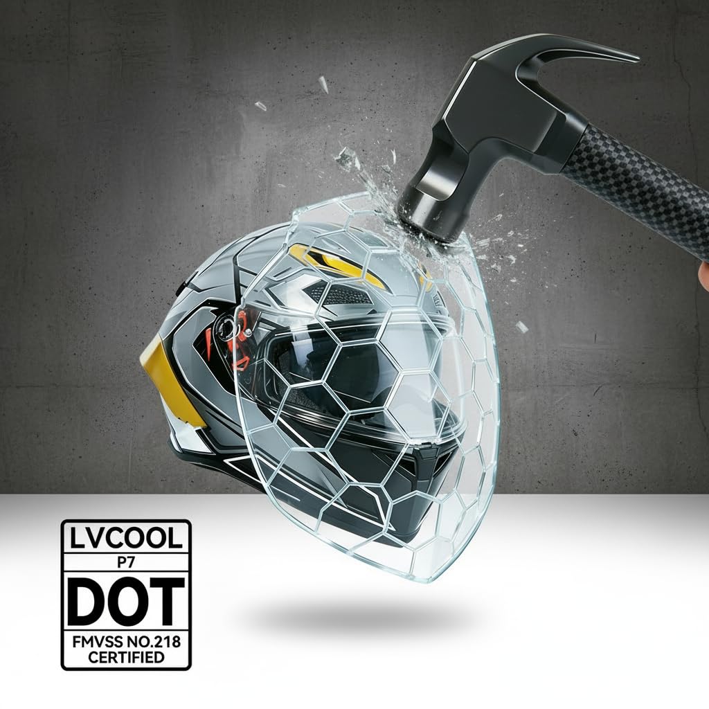 Full Face Motorcycle Helmet with Bluetooth O195886