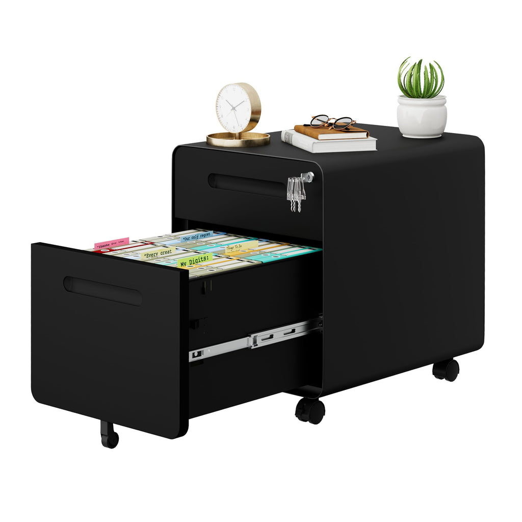 2 Drawer Mobile File Cabinet with Lock O92999