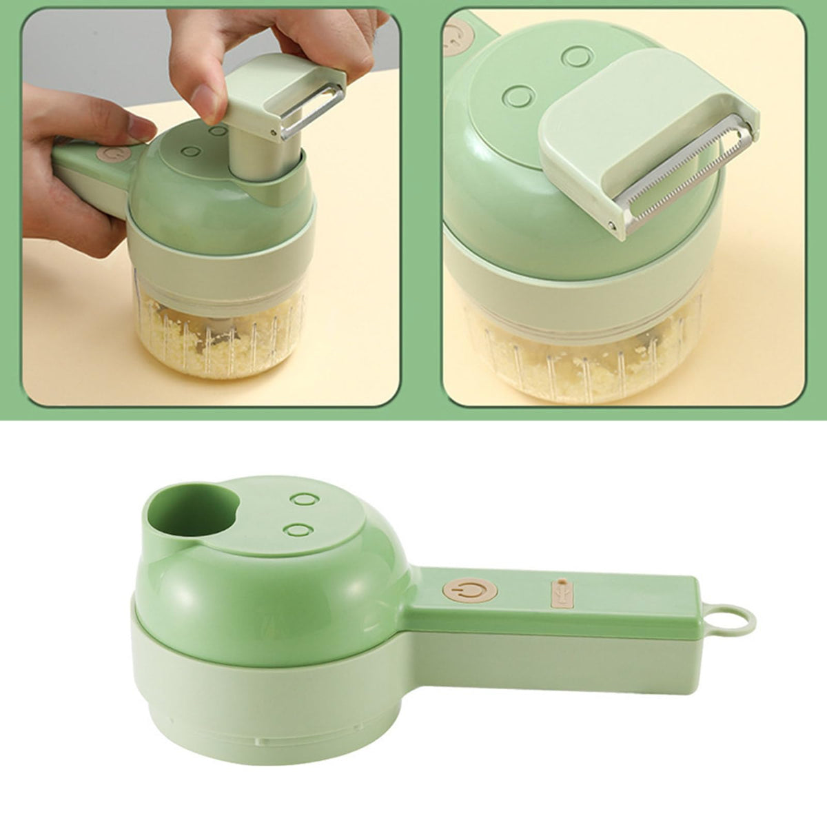 4 in 1 Handheld Electric Vegetable Cutter Set X202