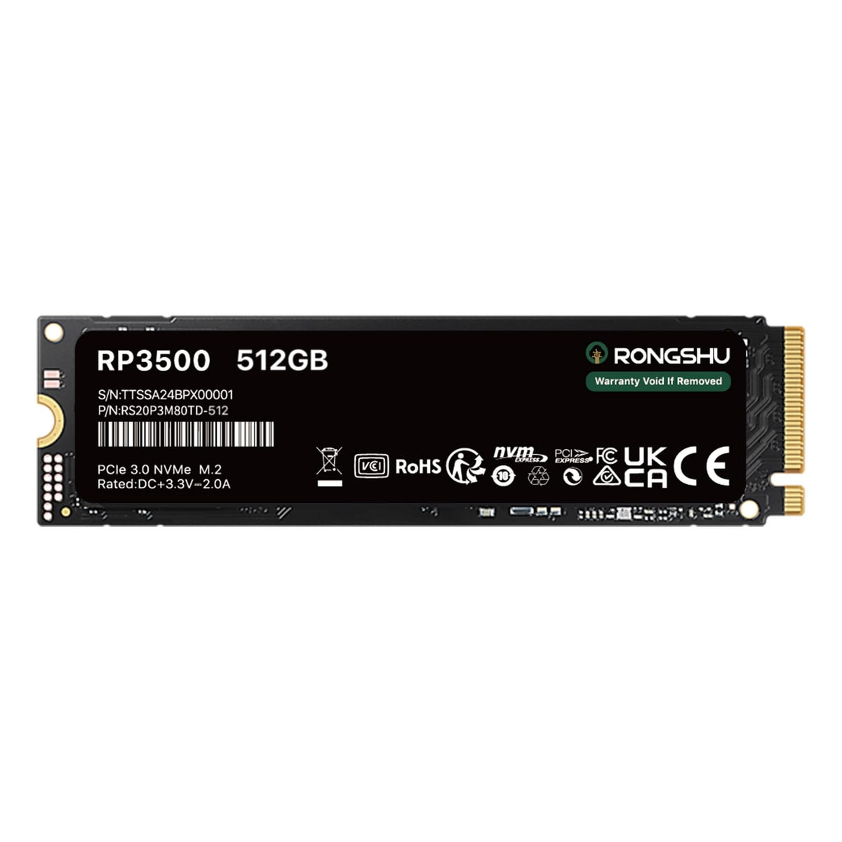 512GB NVMe M.2 PCIe Gen 3×4 Internal SSD C8888