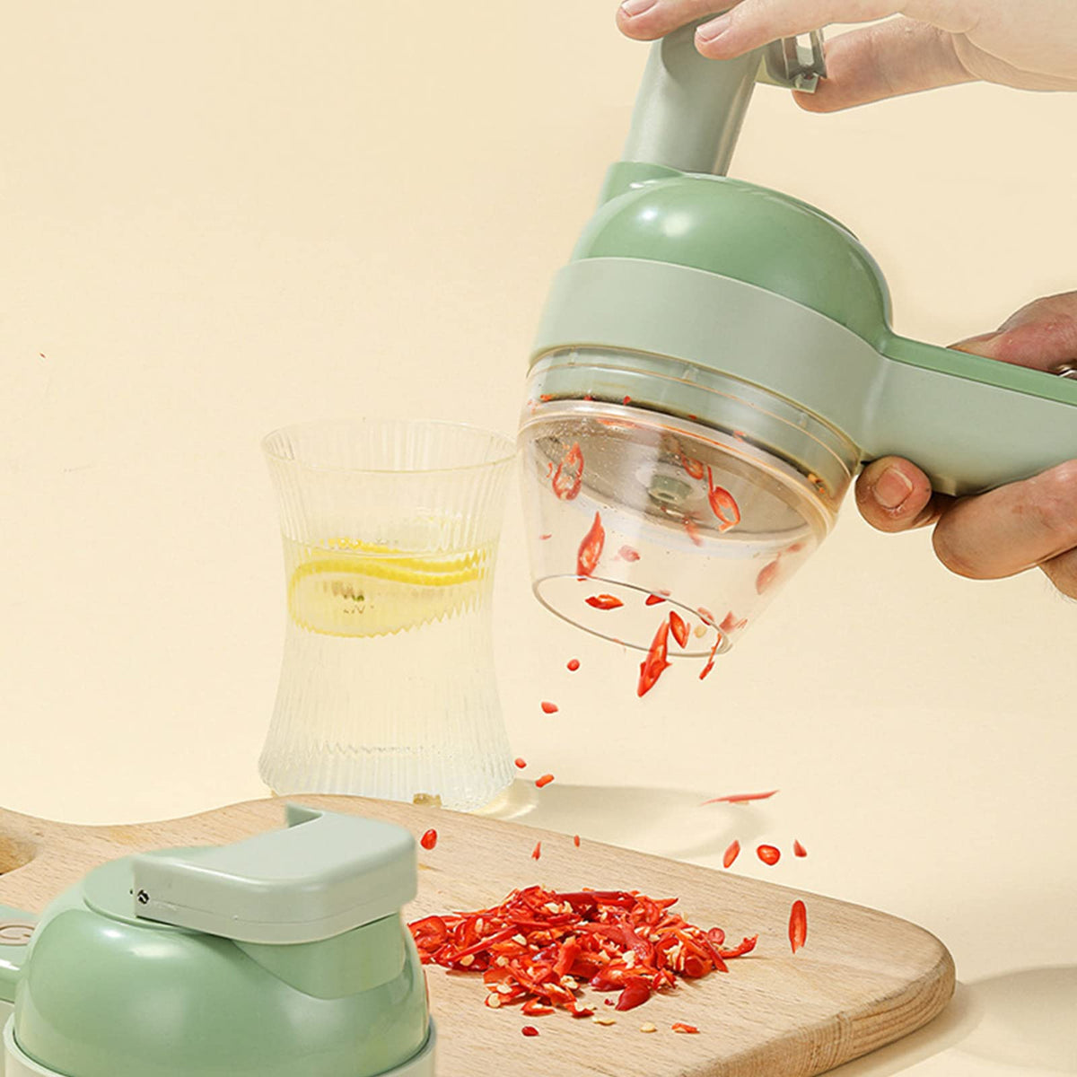 4 in 1 Handheld Electric Vegetable Cutter Set X202
