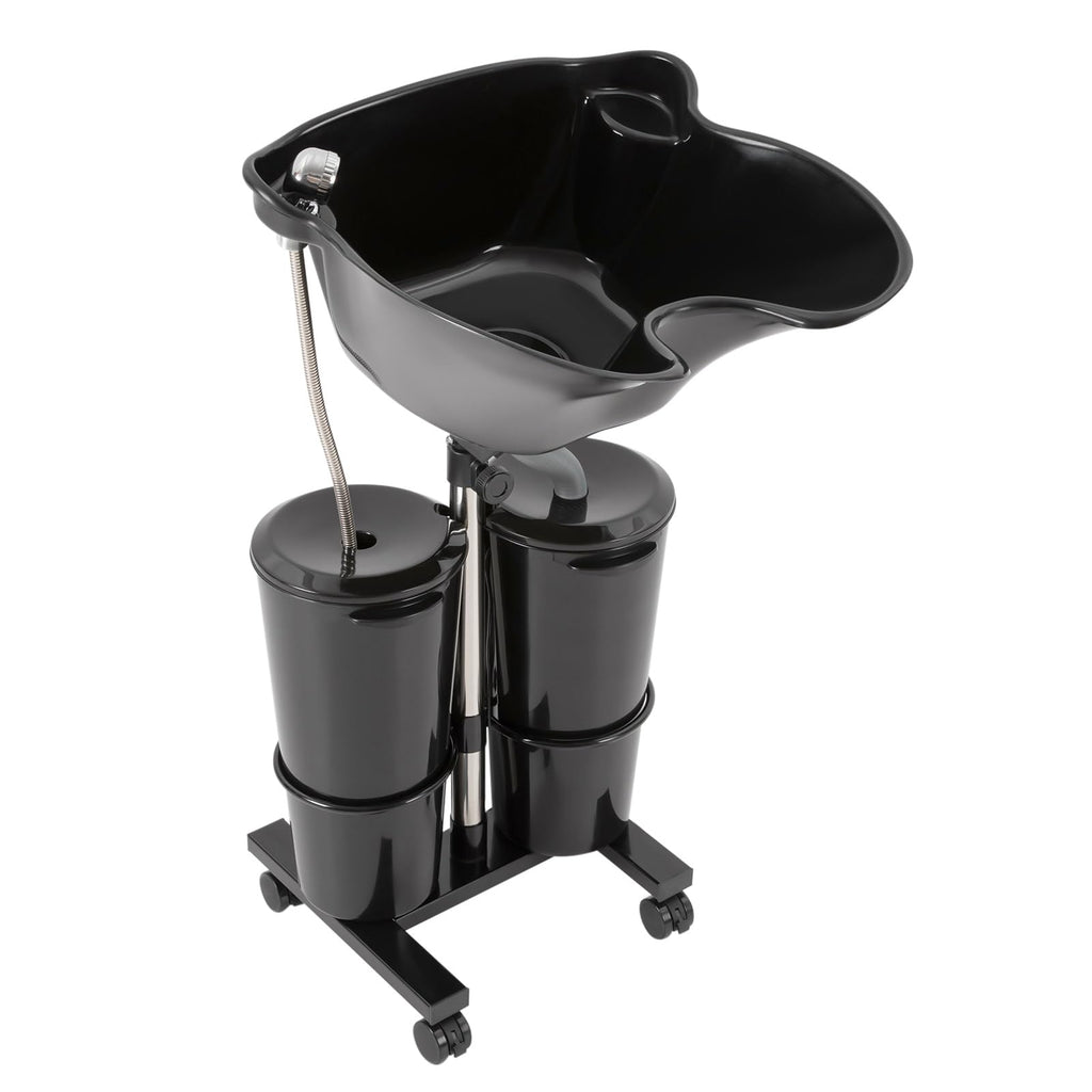 Portable Shampoo Bowl with Electric Pump Adjustable Height 2.64Gal K8535
