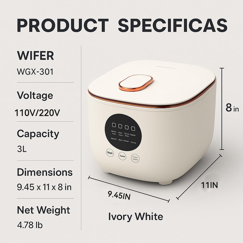 Low Sugar 3L Ceramic Rice Cooker with Steamer Basket T212
