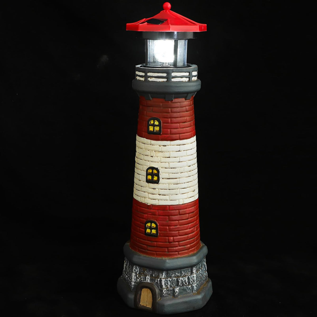 Solar Lighthouse Statue 14.76 Inch O9632
