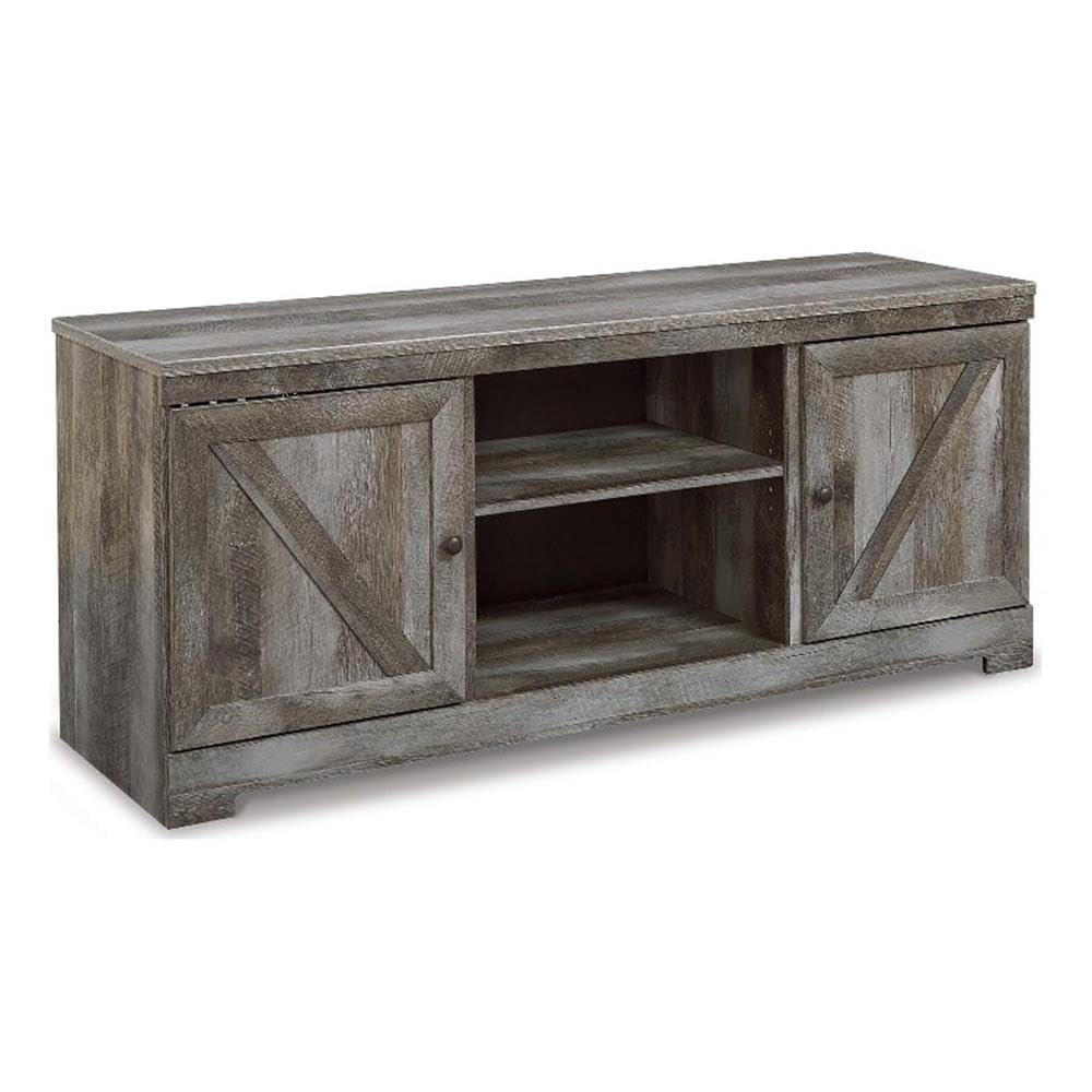 63 in Rustic Gray Engineered Wood TV Stand C5229