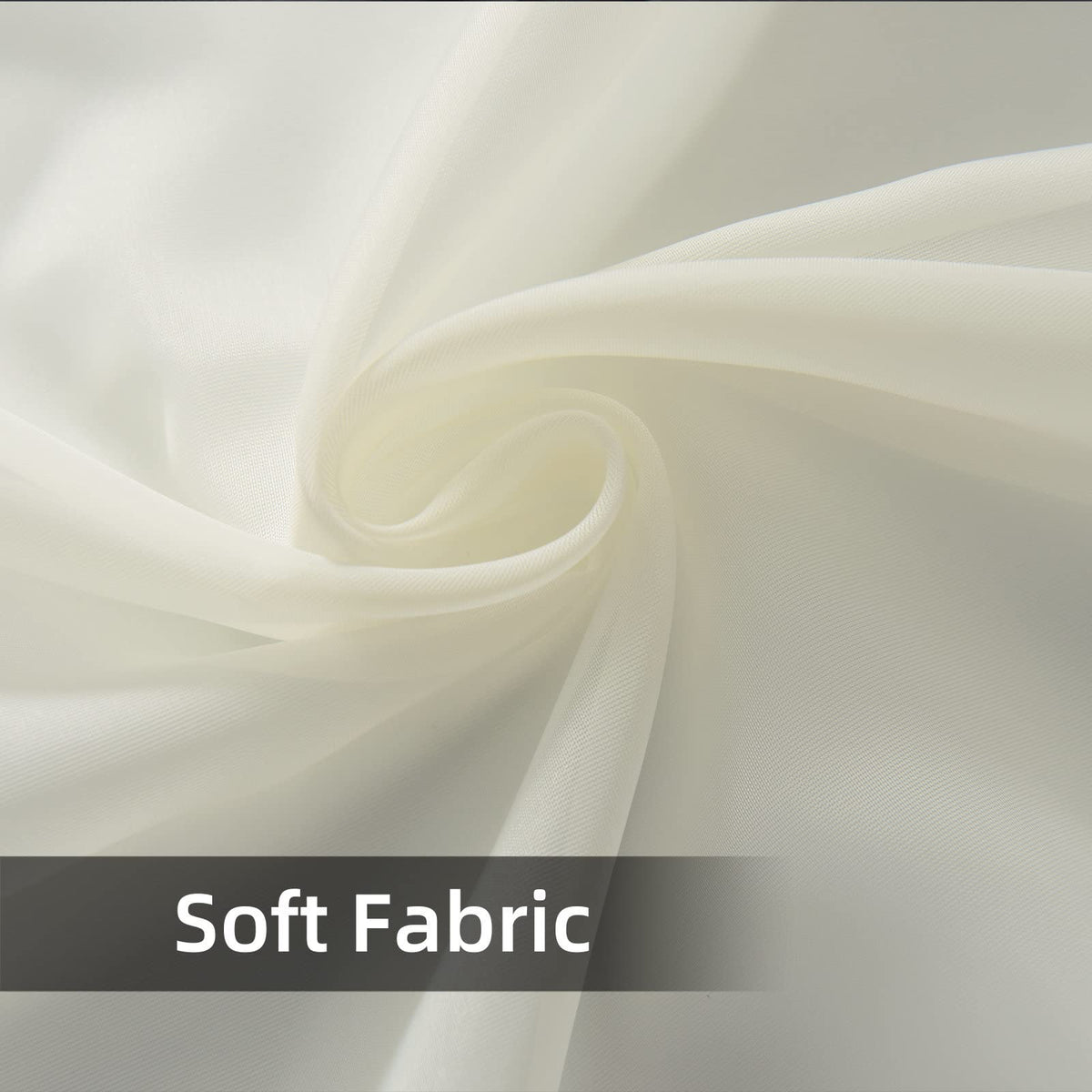 Solid Sheer Rod Pocket Curtain 2 Panels 52 Inch Width 84 Inch Long U686