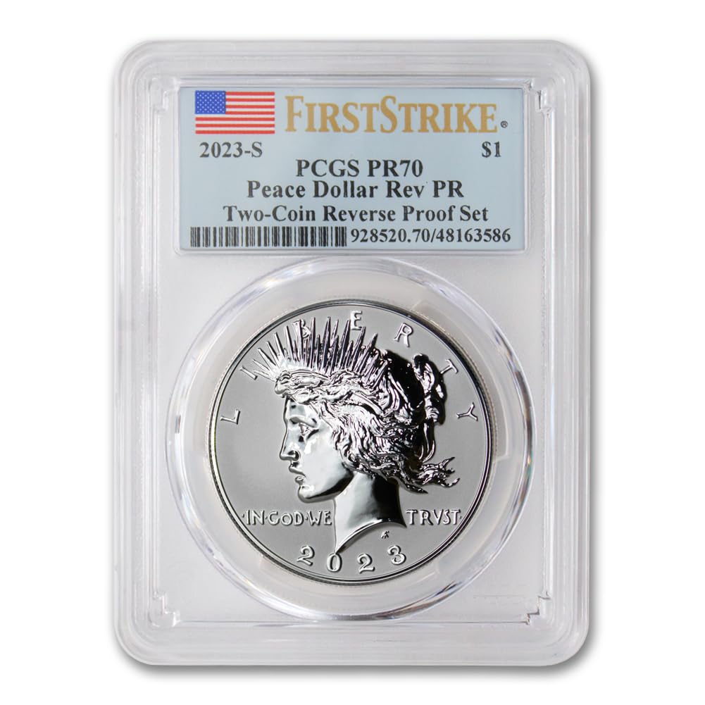 Set of 2 American Proof Silver Morgan & Peace $1 A4966