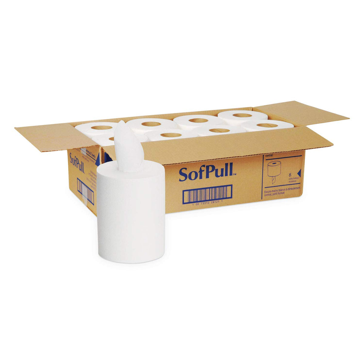 White Paper Towel Roll 8 Rolls X190910