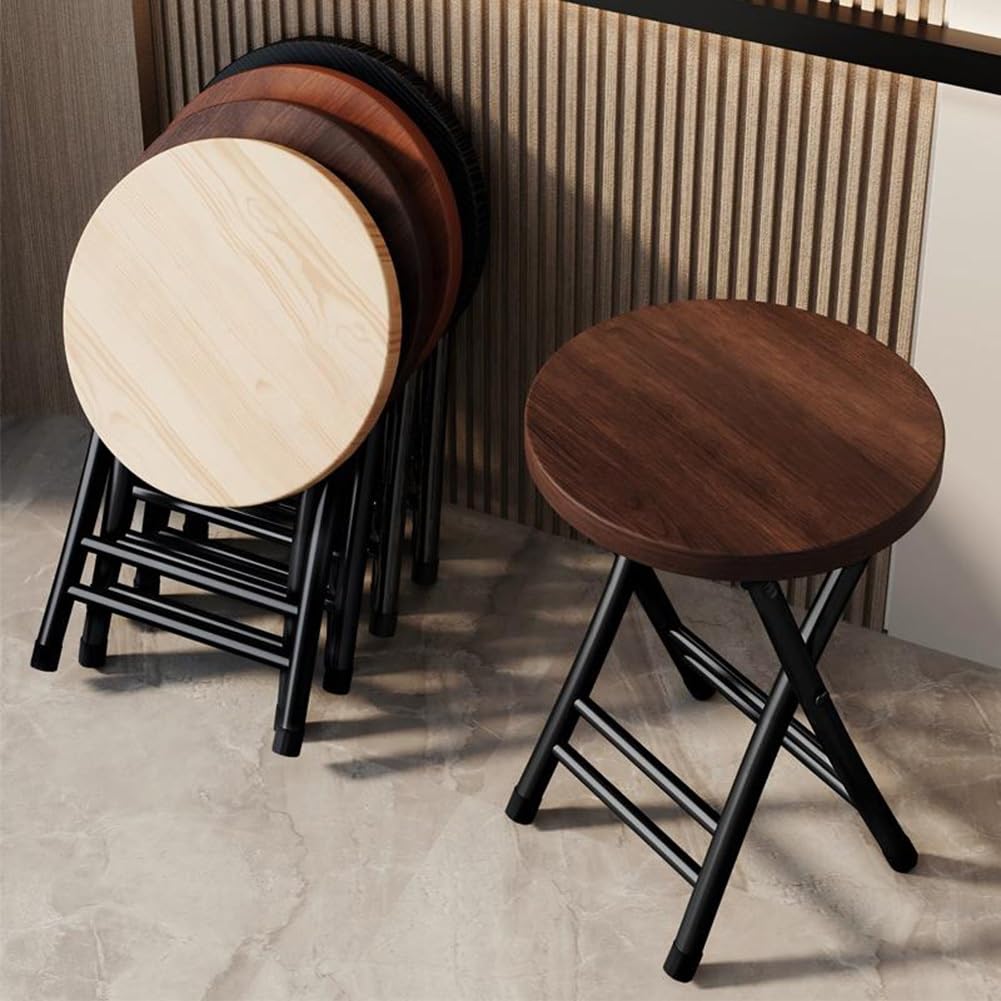 18 Inch Black Folding Stool 330 Lbs Capacity S78890