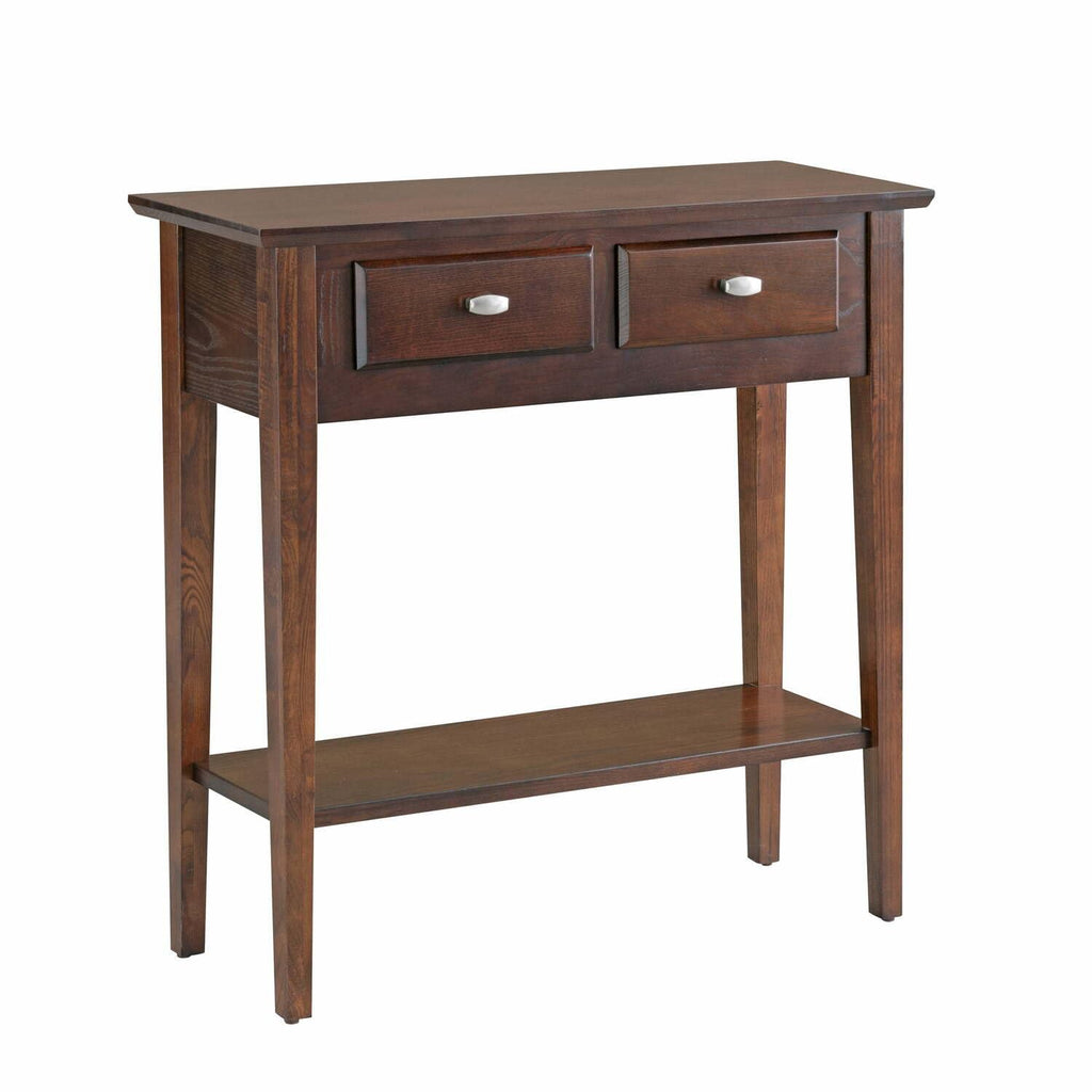 Slim Hallway Console Table with Two Drawers and Storage Shelf R529162