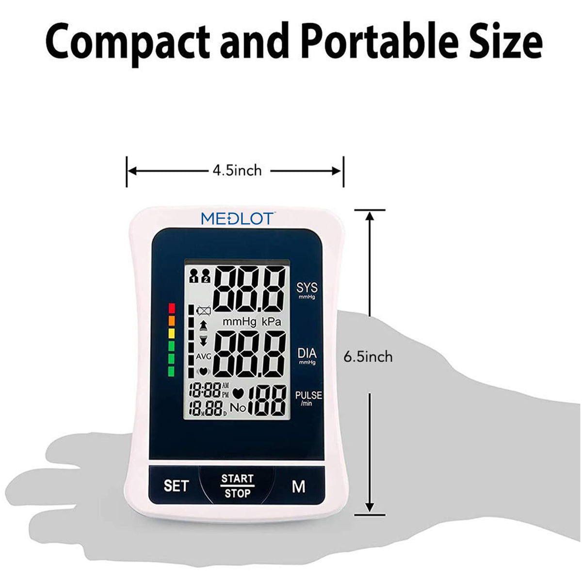 Automatic Upper Arm Blood Pressure Monitor with Large Cuff J838