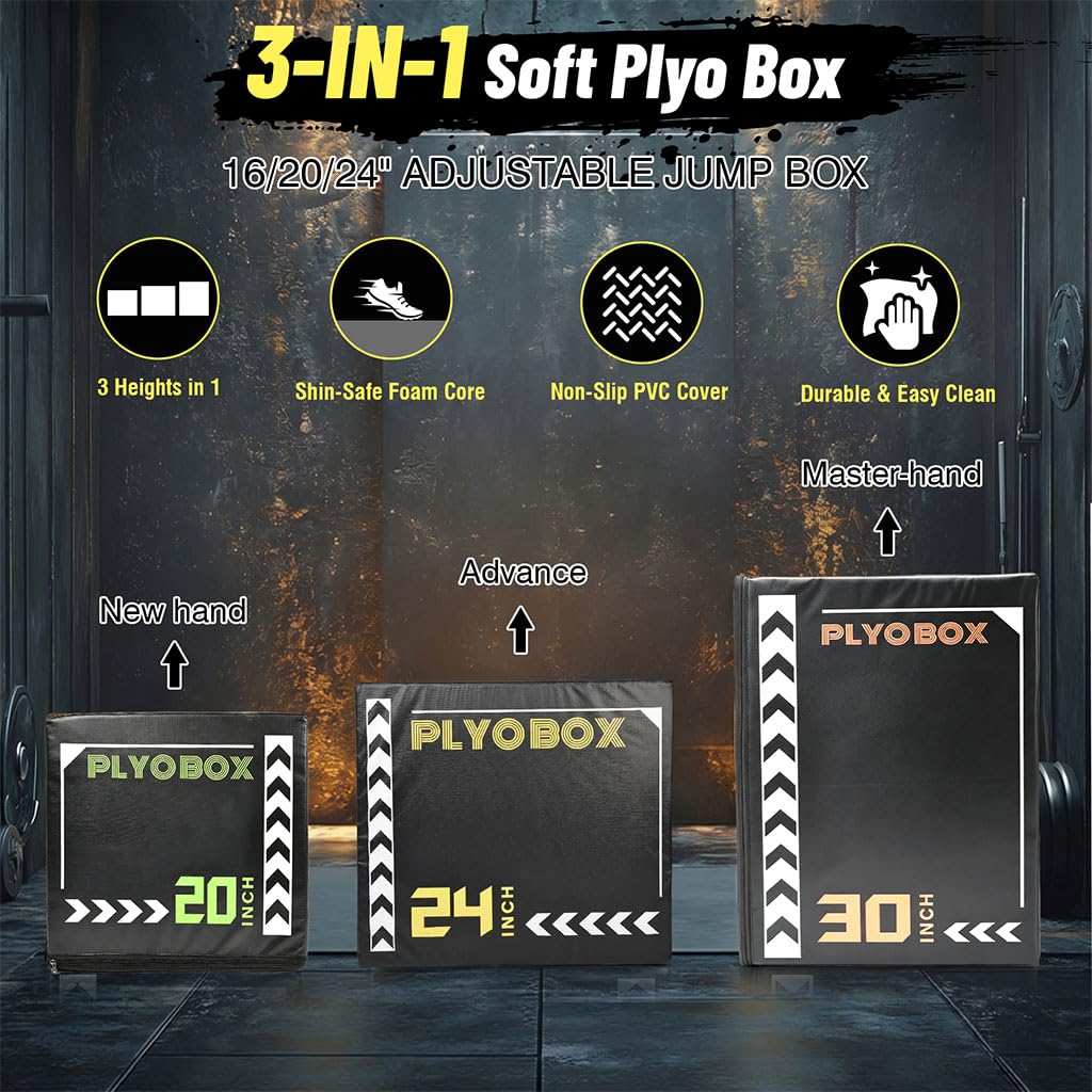 3-in-1 Plyometric Jump Box A125192