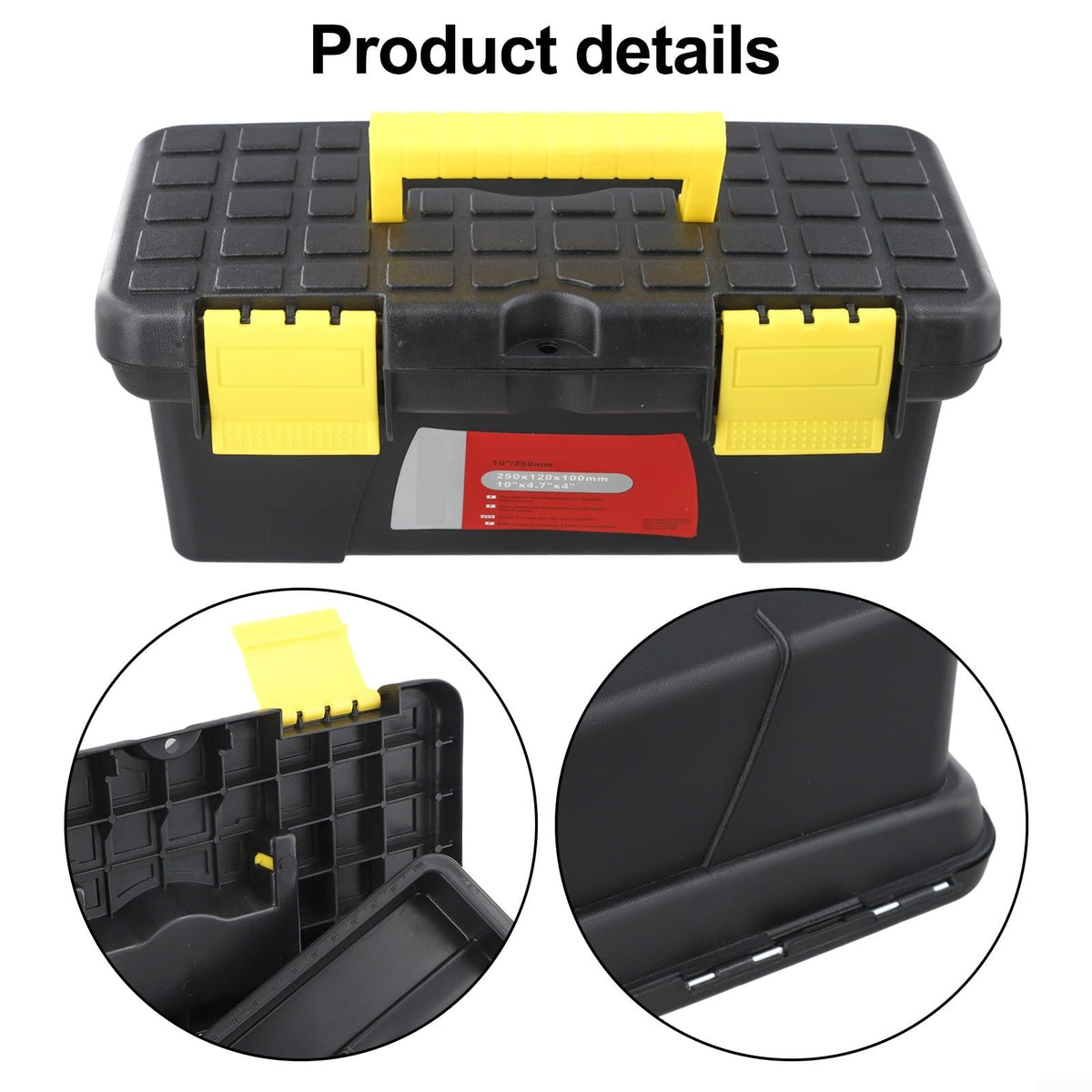10 Inch Plastic Toolbox with 2-Layer Organization P609519