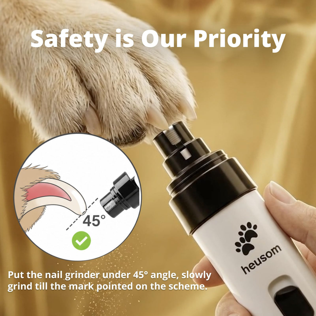 Whisper Quiet Pet Nail Grinder A6132