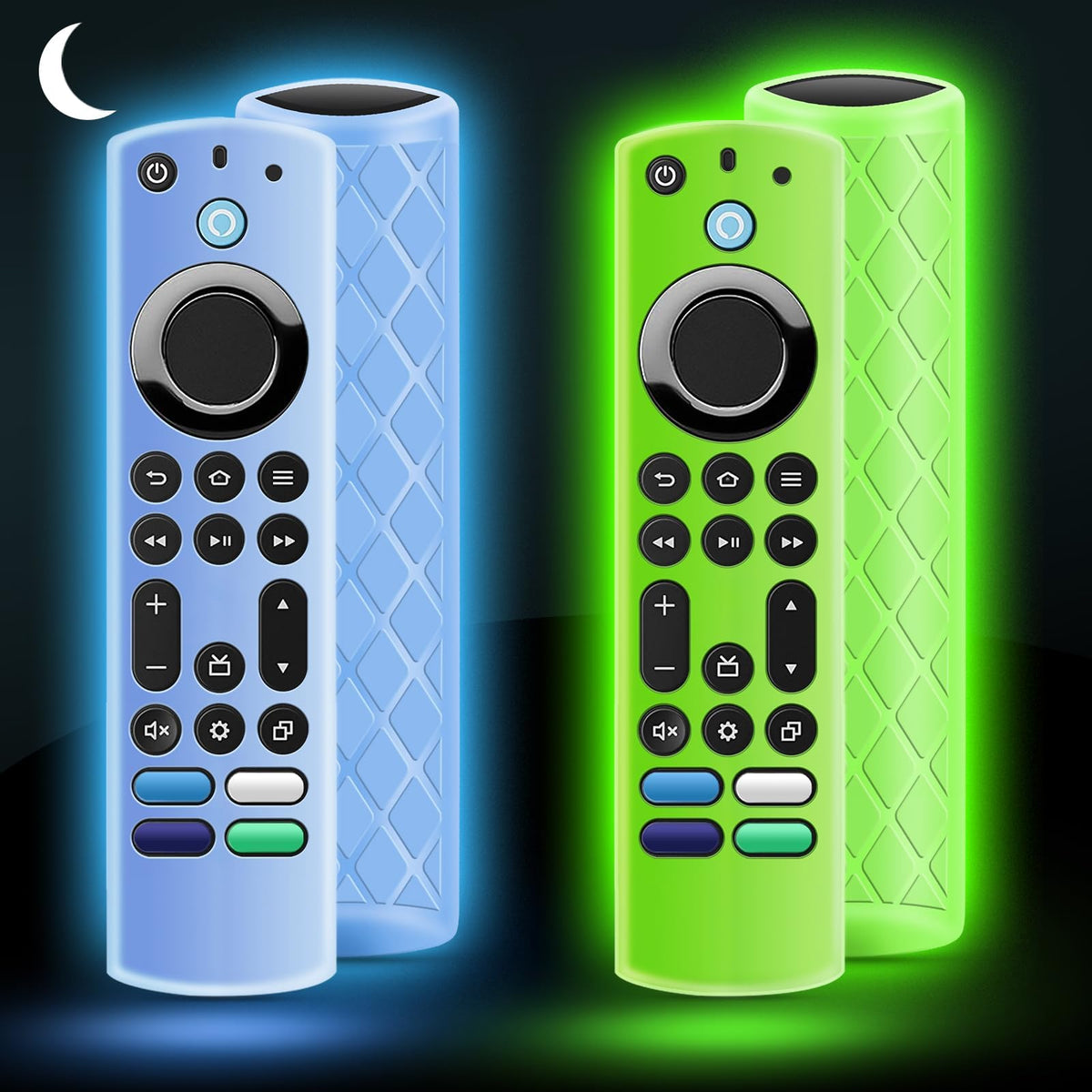 Silicone Remote Cover Glow in The Dark with Lanyard U37485