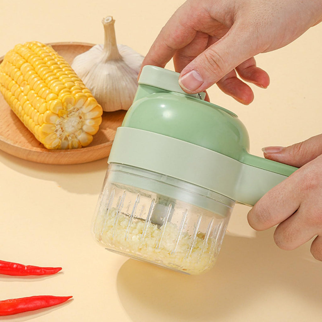 4 in 1 Handheld Electric Vegetable Cutter Set X202