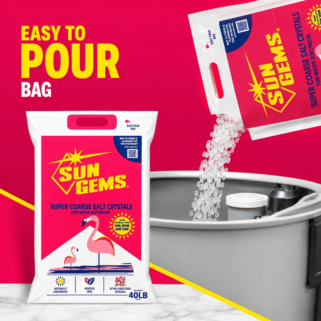 Super Coarse Water Softener Salt Crystals 40 lb V464732