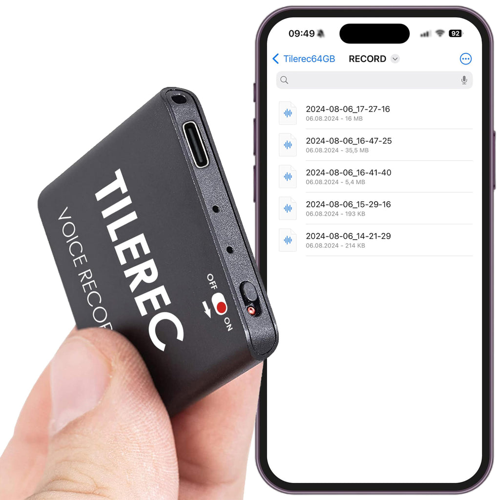 64GB USB-C Metal Body Digital Audio Recorder B934069