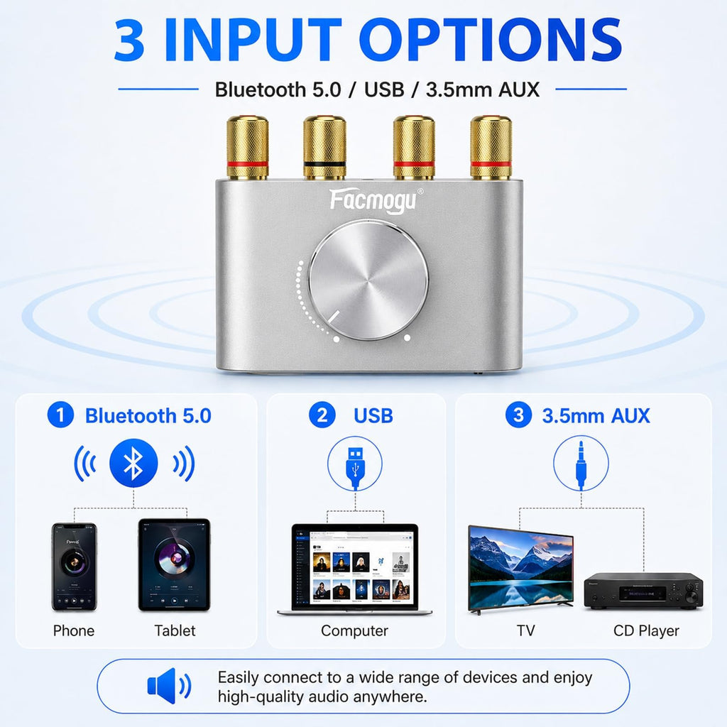Bluetooth 5.0 Mini Power Amplifier Q807