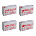 6V 10Ah Rechargeable Sealed Lead Acid Battery 4Pcs X66098