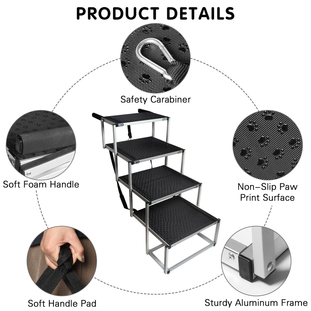 4-Step Non-Slip Pet Stairs D581582