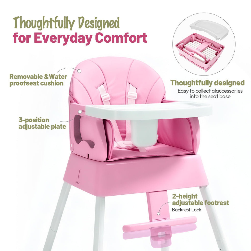 5 in 1 Foldable Baby High Chair E669
